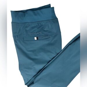 Rhoback Delta Performance Joggers Men Mariner Blue Zip Pocket Stretch Golf M NWT